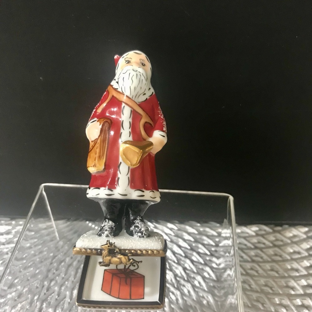 Limited Edition, Vintage, Festive Santa Claus Figurine in Red and White